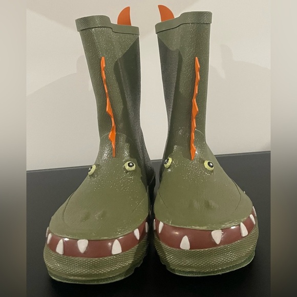 NWOT Kidorable Size 1 Super Cute Dinosaur Rain Boot 
Made Rubber
Cotton lining - Picture 5 of 5